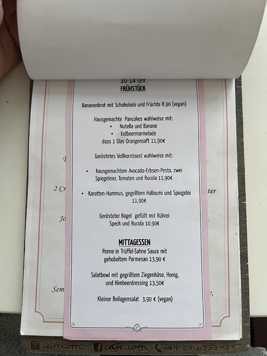 Menu - Cafe Lotti photo 2