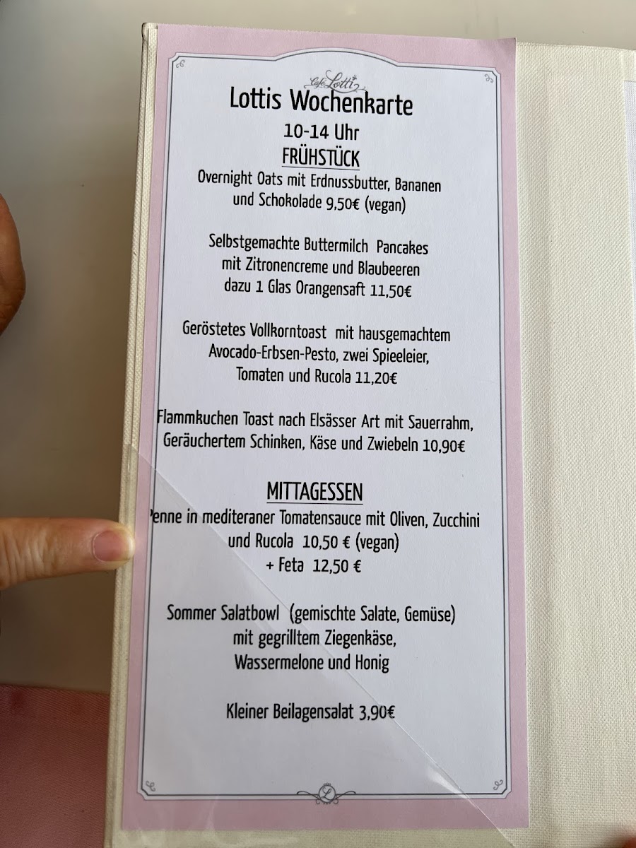 Menu - Cafe Lotti photo 4